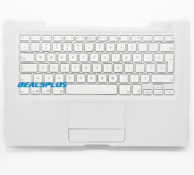 Белый топ-чехол для рук для Macbook 13 ''A1181 A1185 топ-чехол для рук с CA клавиатура с канадской раскладкой и тачпадом с желтым кабелем