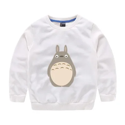 От 2 до 12 лет Totoro/Детский свитер Милая осенняя одежда для малышей Топы для мальчиков и девочек, свитер 06 - Цвет: Белый