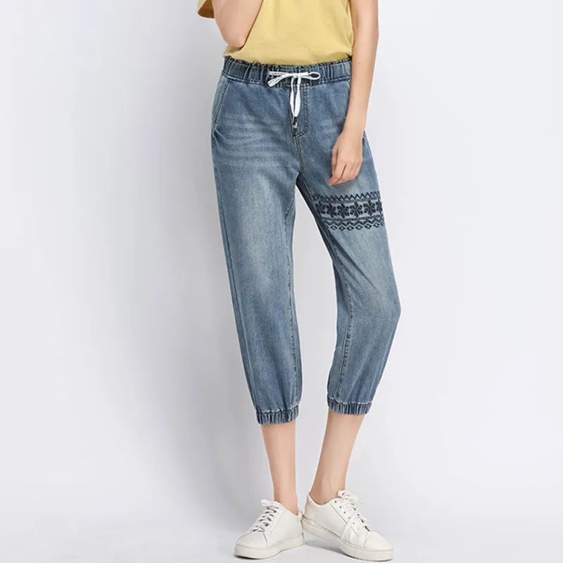 drawstring baggy jeans