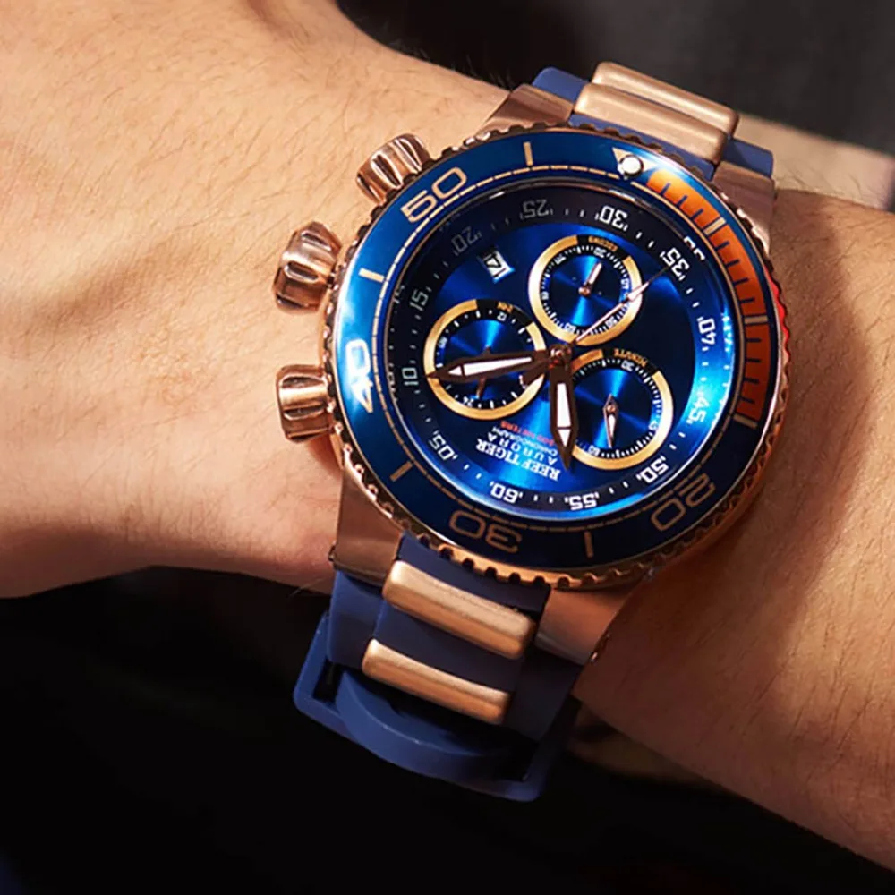 blue sports watch