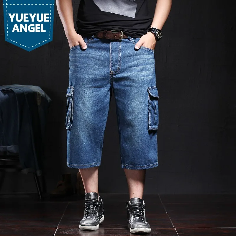 Calf-Length Celana Pendek Jeans 