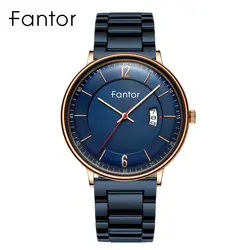 Fantor 2019 часы для мужчин Роскошные повседневные брендовые кварцевые наручные часы мужские водонепроницаемые часы из нержавеющей стали