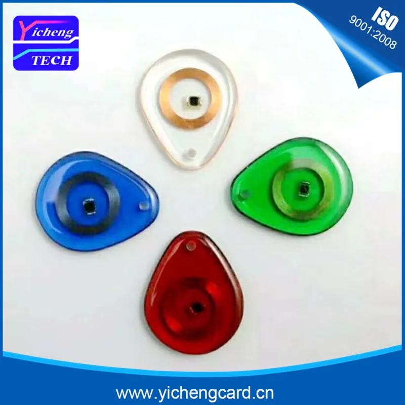 

100pcs RFID T5577 Keyfob 125KHZ Card UID Writable Access ID Token Rewritable Key Tag Waterproof Proximity Keyfobs With Ring