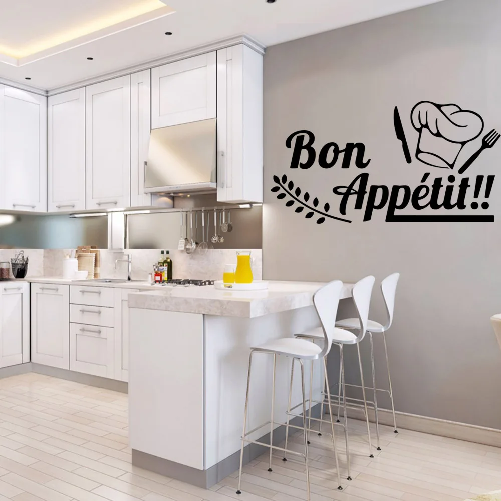 

Diy bon appetit Wall Stickers Animal Lover Home Decoration Accessories For Kids Rooms Home Party Decor Wallpaper