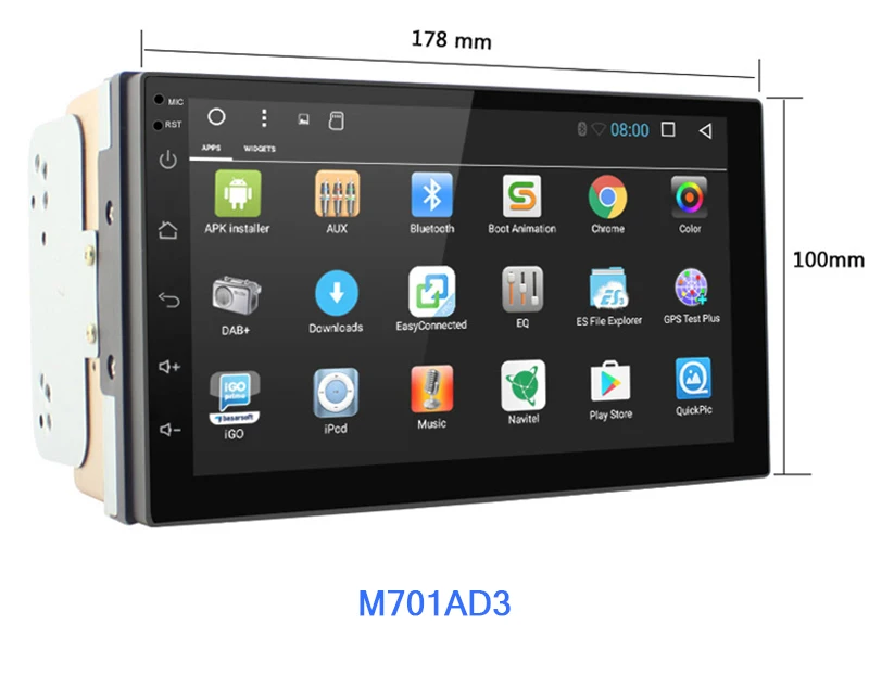 Автомобильный DVD gps Android 7,1 Автомобильный мультимедийный плеер " Navi для Nissan Volkswagen Toyota Honda KIA HYUNDAI Lada Renault Mazda - Цвет: M701AD3