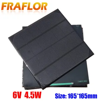 

6V 750mA 4.5W 4Pcs/Lot Mini Monocrystalline Silicon Senior Solar Cell Panels Charger For DIY Mobile Phone Education Study Kits