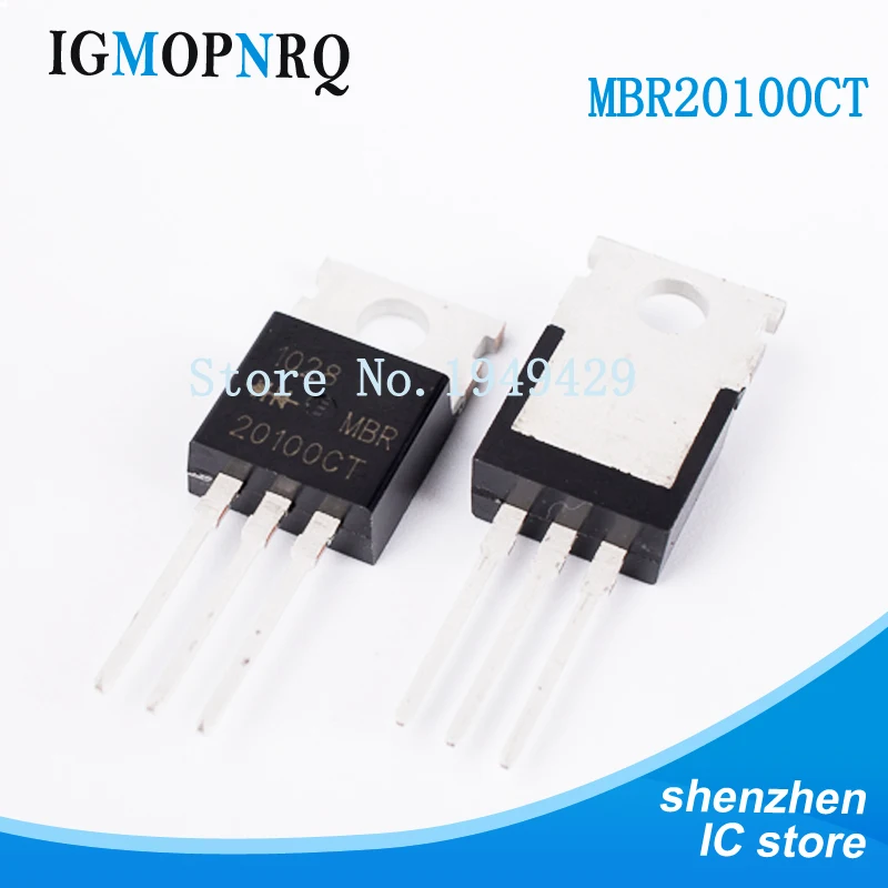 10 шт./лот MBR20100CT MBR20100 MBR20100C MBR20100G B20100G выпрямители Schottky 20A 100V TO 220