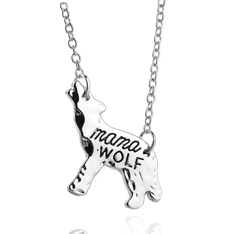 New Mama Wolf Gold Animal Charm Pendant 