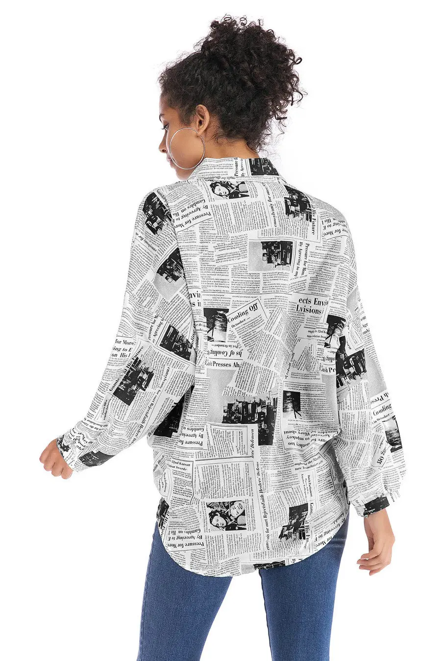 Gladiolus 2018 New Autumn Shirt Women Batwing Sleeve Letter Printed Loose Irregular Long Blouse Women Shirts Ladies Tops blusas (16)