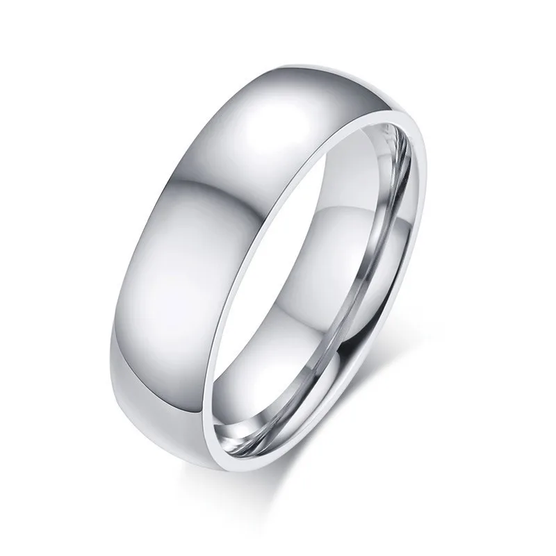 Vnox, никогда не выцветает, обручальные кольца для женщин и мужчин, парные кольца из нержавеющей стали, антиаллергенные классические кольца, подарок для влюбленных - Цвет основного камня: 1 piece for men