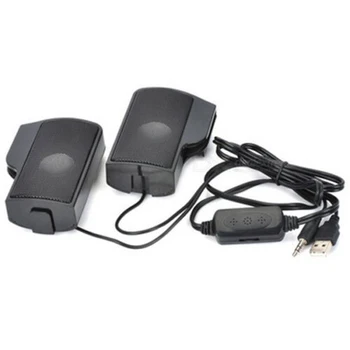 

For Notebook Laptop Phone Music Player Computer PC USB Multimedia Portable Mini USB Stereo Speaker Soundbar Clip-on Speakers