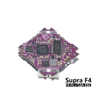 

SupraF4 12A V1.0 STM32F411 F4 Flight Controller AIO OSD BEC & 12A BL_S 2-4S 4In1 ESC for RC FPV Indoor Tiny Whoop Racing Drone