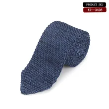Модный мужской вязаный тонкий галстук на плоской подошве, тонкий узкий галстук, тканый лучший праздничный подарок