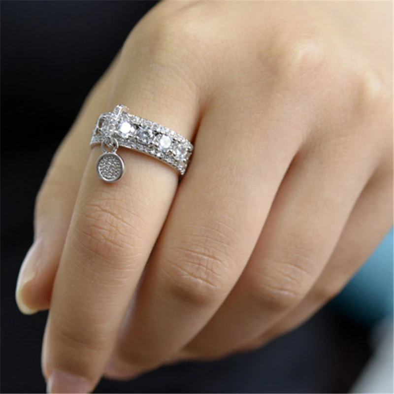 ROXI роскошное обручальное кольцо с цирконием, винтажное розовое золото/серебро, обручальные кольца для женщин, модный ювелирный подарок, Bijoux bague femme