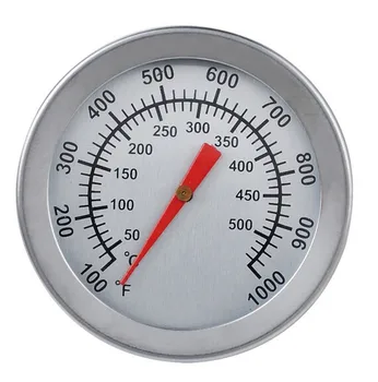 

New F/C 2" Stainless Steel Oven Dual Gage 500 Degree Thermometer BBQ Smoker Pit Bimetallic Quick Response Temp Gauge Bakeware