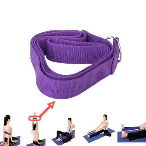 Super sell 1 PCS 67 exercise Yoga Stretching Strap Cotton Belt Pilates font b Fitness b