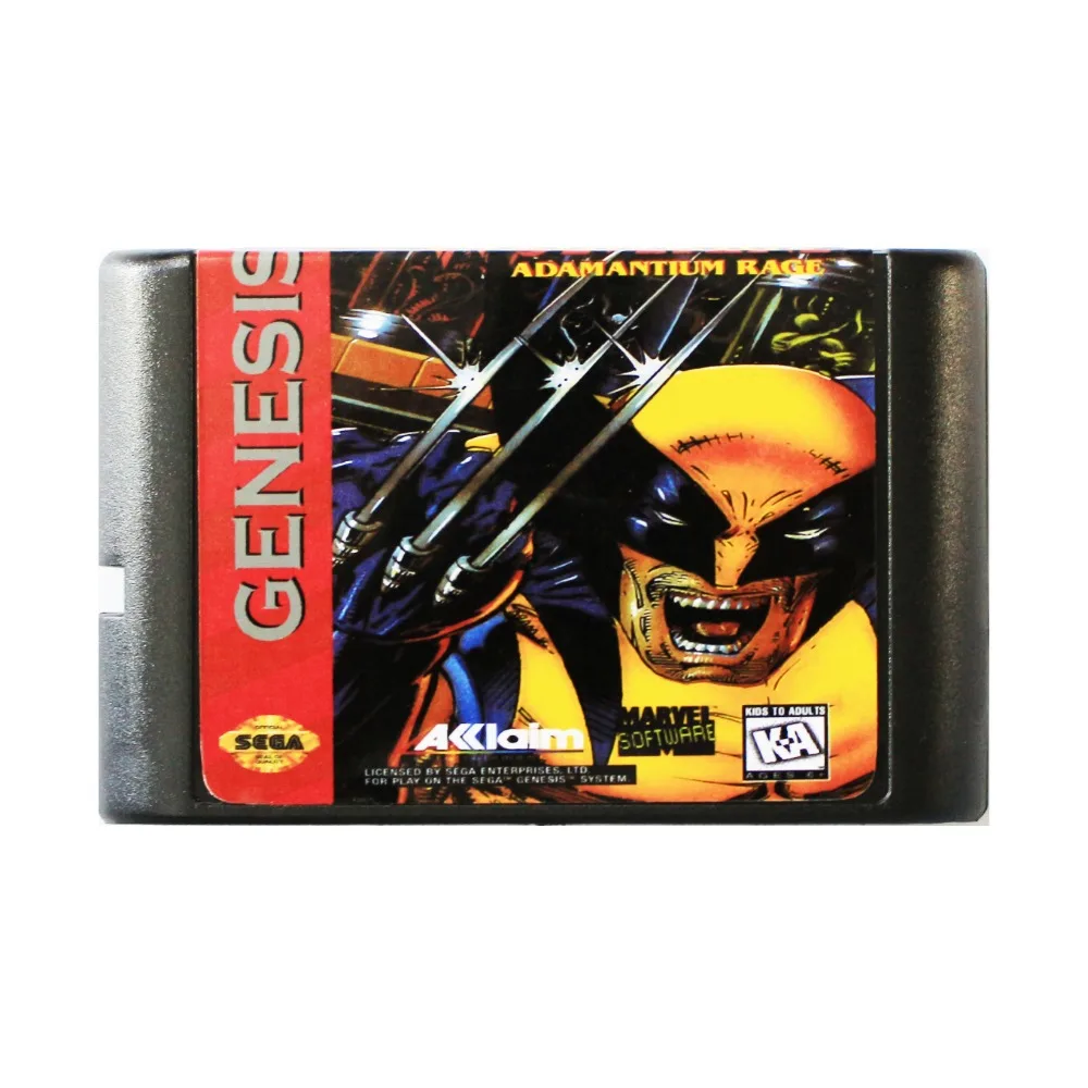 

Wolverine 16 bit MD Game Card For Sega Mega Drive For SEGA Genesis