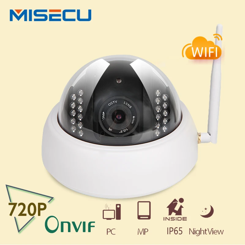 MISECU New arrival ONVIF 2.0 MISECU 720P HD P2P&Wireless IP Wifi Camera Night Vision 1280*720P Indoor CCTV Camera IP Camera