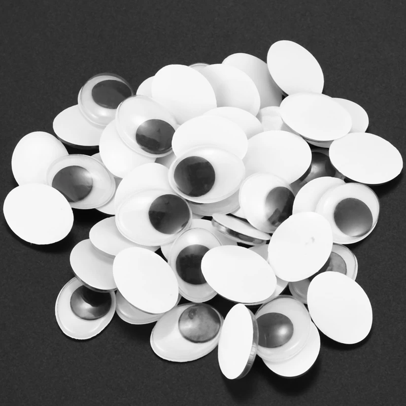 Wiggle eyes oval 20x15 mm 100 pieces(not self-adhesive