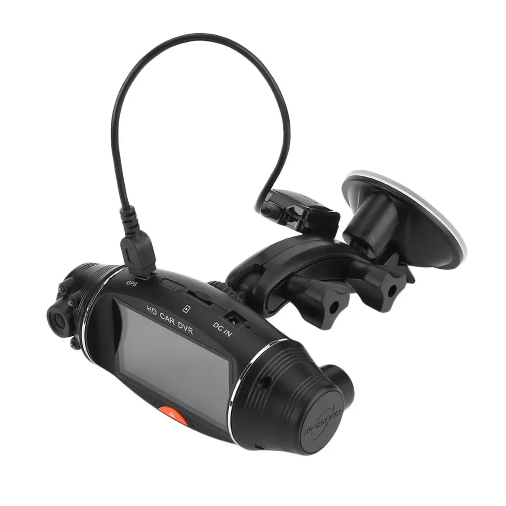  27 Zoll Dual Objektiv Auto DVR Kamera GPS Tracker HD 1080P Camcorder Nachtsicht DVR Recorder Dash C