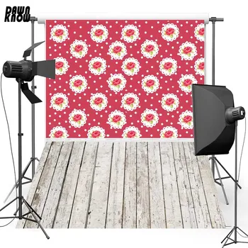 

DAWNKNOW Floral Wall Vinyl Photography Background For Child Floor Photo Shoot Polyester Backdrop For Wedding Photo Studio F1168