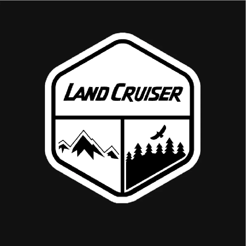 YJZT 13 7 см * 15 креативная Виниловая наклейка для автомобиля Landcruiser черная
