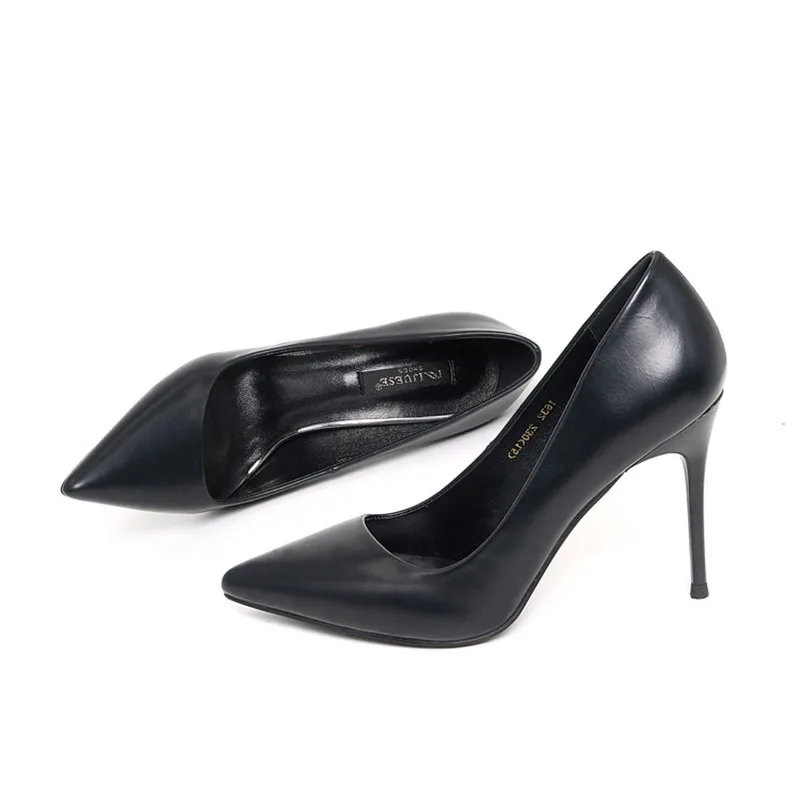 Brand Soft feel Sheepskin leather Women s shoes Sexy Wild shoes Pump for women High 9