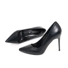 Brand Soft feel Sheepskin leather Women s shoes Sexy Wild shoes Pump for women High 9