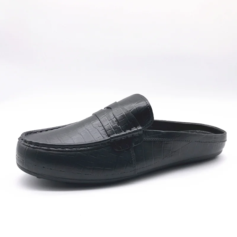 New Arrival Leather Shoes Loafers Men Sandals Fashion Summer Breathable Flats Slipper Cool Comfortable Slides Black Flip Flops | Обувь