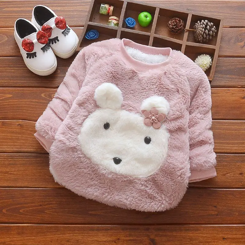 

New Autumn Winter Baby Girls Sweaters Kids Baby Long Sleeve Sweater Tops Crew Neck Fashion Lolly Warm Pullover Blouse Clothing