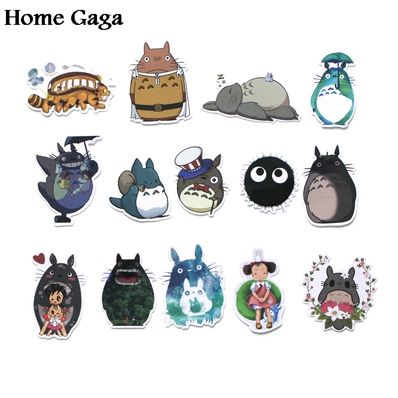 Homegaga 50 шт. Tonari no Totoro ПВХ водонепроницаемый мультфильм для скрапбукинга альбом багаж скейтборд телефон настенная гитарная наклейка D1386