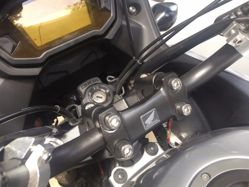 Anodizzato 2 Pollice girele Moto Manubrio стояк на 7/" 22 мм grasso manubrio Morsetto для Honda CB500F