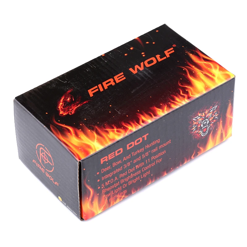 Новинка FIRE WOLF 1x40 охотничий тактический голографический прицел с красной точкой с пузырьковым уровнем оптические инструменты телескоп