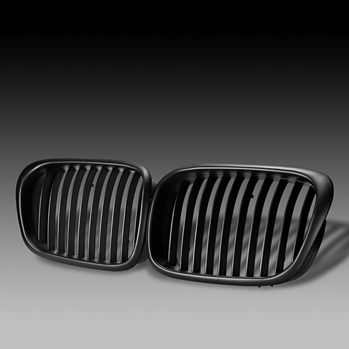2 шт OEM стиль автомобиля Передняя Черная Широкая решетка решетки для BMW E39 5 серии 1997 1998 1999 2000 2001 2002 2003