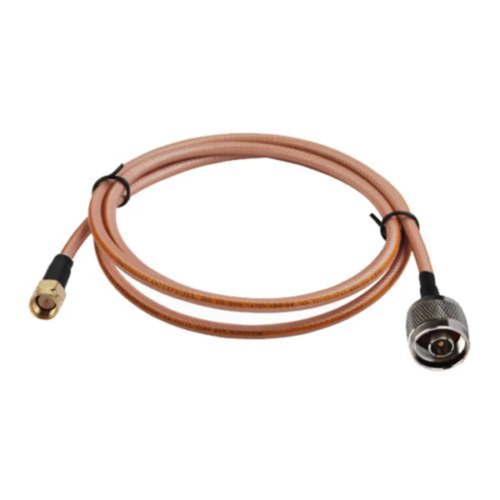 

5M High Temperature Double Shielded RG400 SMA Male to N Male Plug Plate Copper with Silver Coaxial RF Cable Low Loss