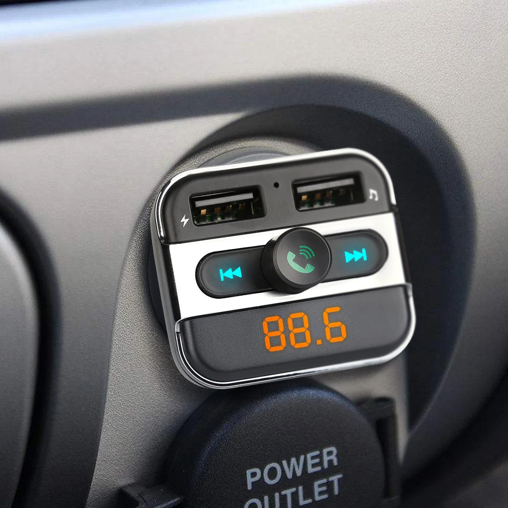 Quick charge Dual USB Автомобильное зарядное устройство универсальное 5 В/3.4A светодиодный