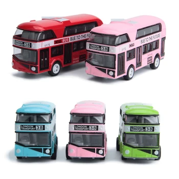 

2018 1:43 Car Model Double-decker London Bus Alloy Diecast Vehicle Toys For Kids Boys Oct23-C