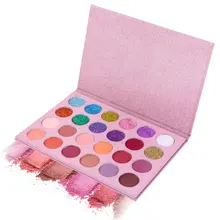 

Natural Matte Shimmer Natural Eye Shadow Palette Luminous Long-lasting Matte Shimmer Cosmetics Eyeshadow Set 24 Colors In 1