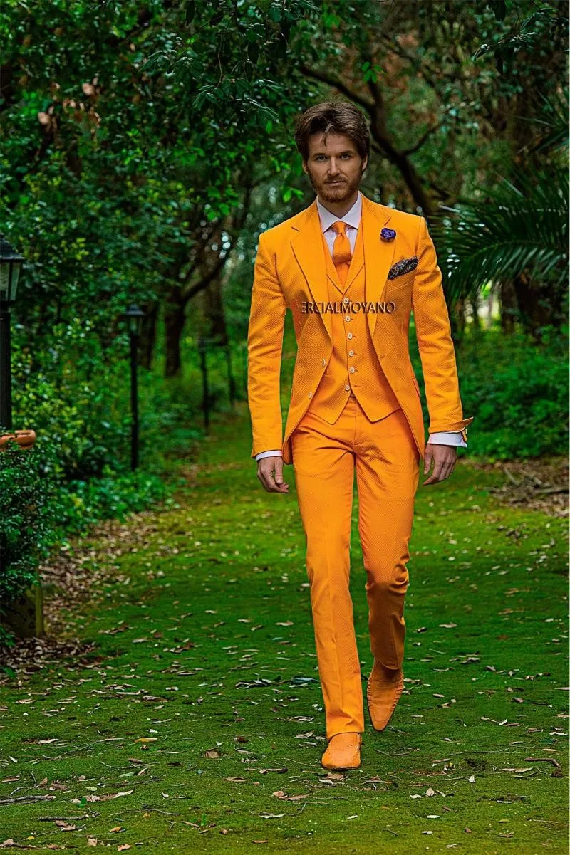 orange tuxedo shoes