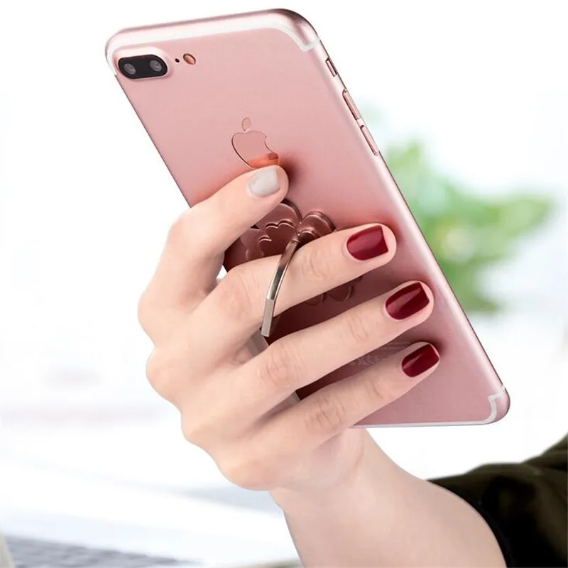 Finger Ring Mobile Phone Smartphone Stand Holder For iPhone X 8 7plus Samsung cell Smart Round Phone holder Car Mount Stand