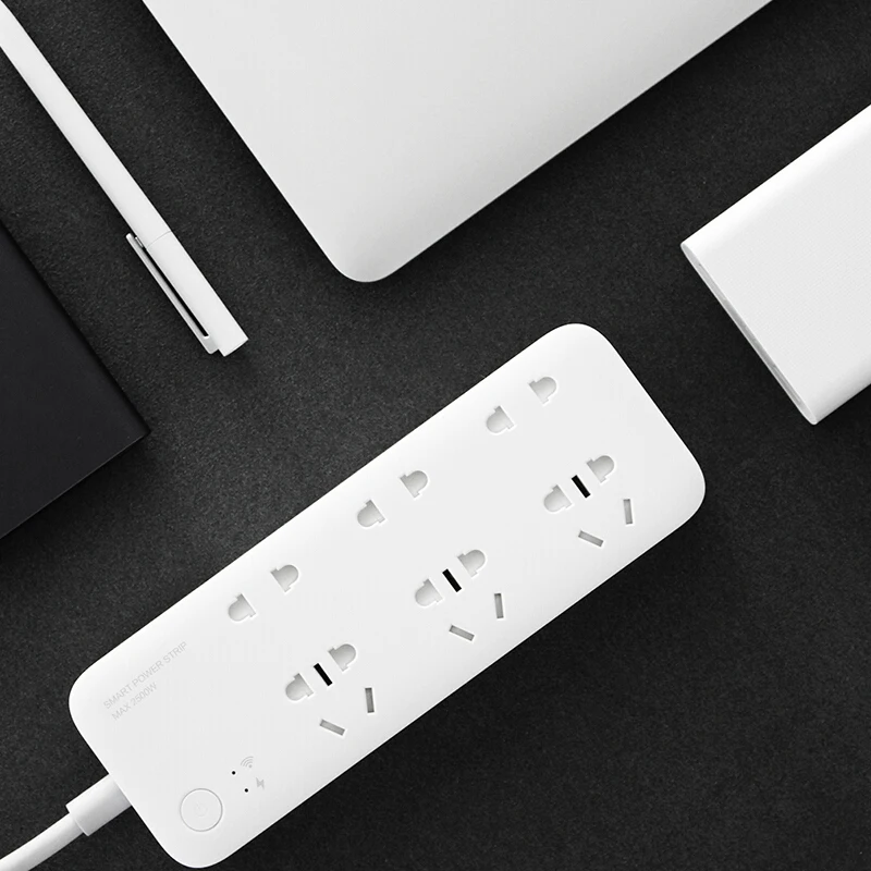 Оригинальный Xiaomi Mijia Smart power Strip Intelligent 6 портов WiFi беспроводной пульт