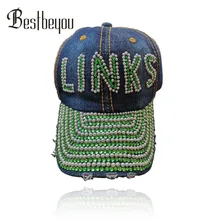Падение shopping ручная работа под заказ бейсбольный ссылки включены логотип деним кепки шляпа