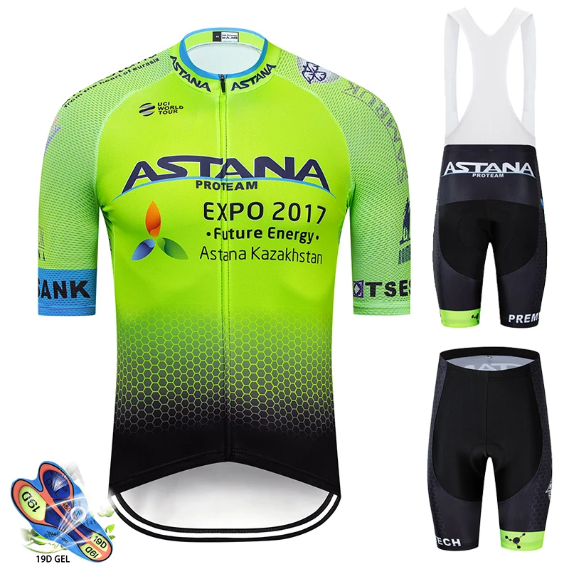 

Astana ORBEALING Cycling Jersey Sets Triathlon Clothing Bib Shorts Quick Dry Bicycle Uniforme Bike Clothes Ropa Ciclismo Verano
