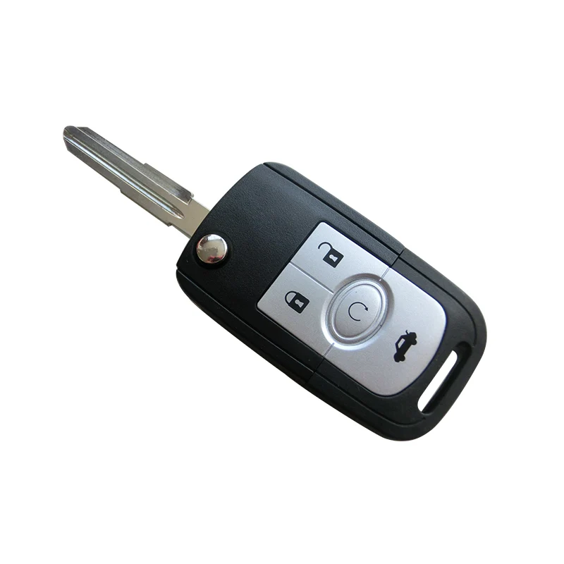 

Car Remote Folding Flip Key Fob Case 4 Button Shell Uncut DWO4R Blade Fit For Buick Excelle Car Key Blank