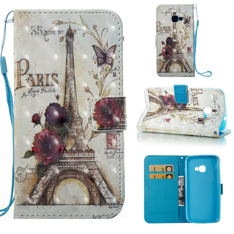 

Wallet Leather Flip Soft TPU Phone Silicone Cover Shell Coque Fundas for Samsung Galaxy A310 A510 A3 A5 2016 2017 Xcover 4 Case