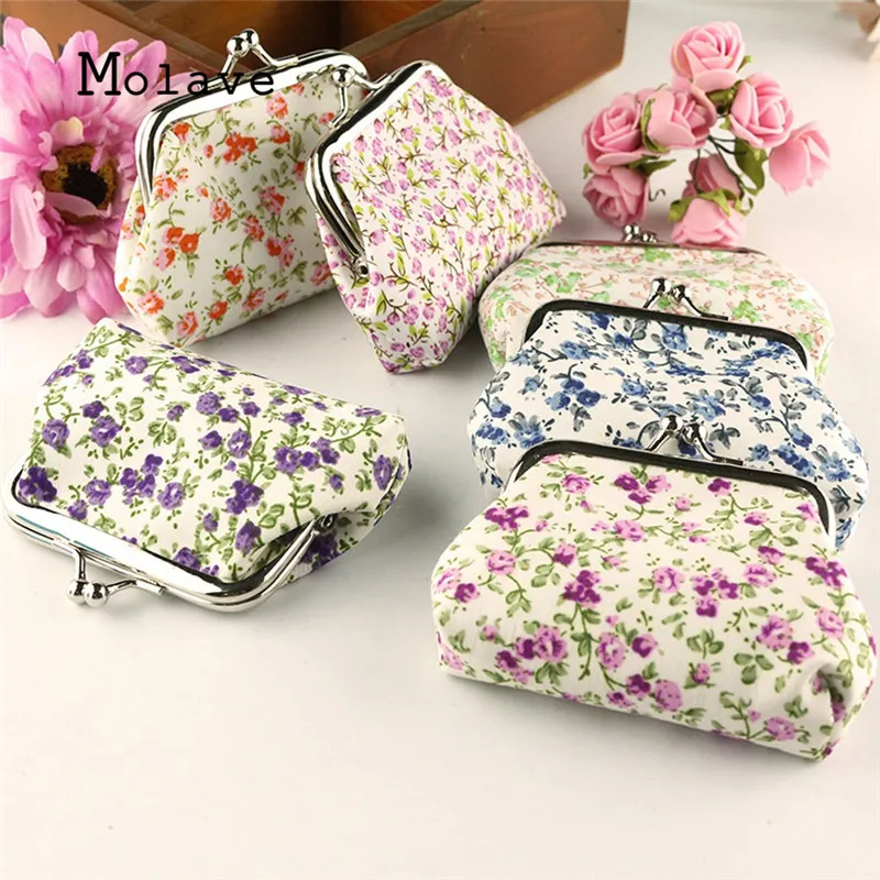 MOLAVE neue Ankunft Dame Ретро винтажный Blume Kleine портфель haspe Geldborse клатч кошелек мех munze porte oct13