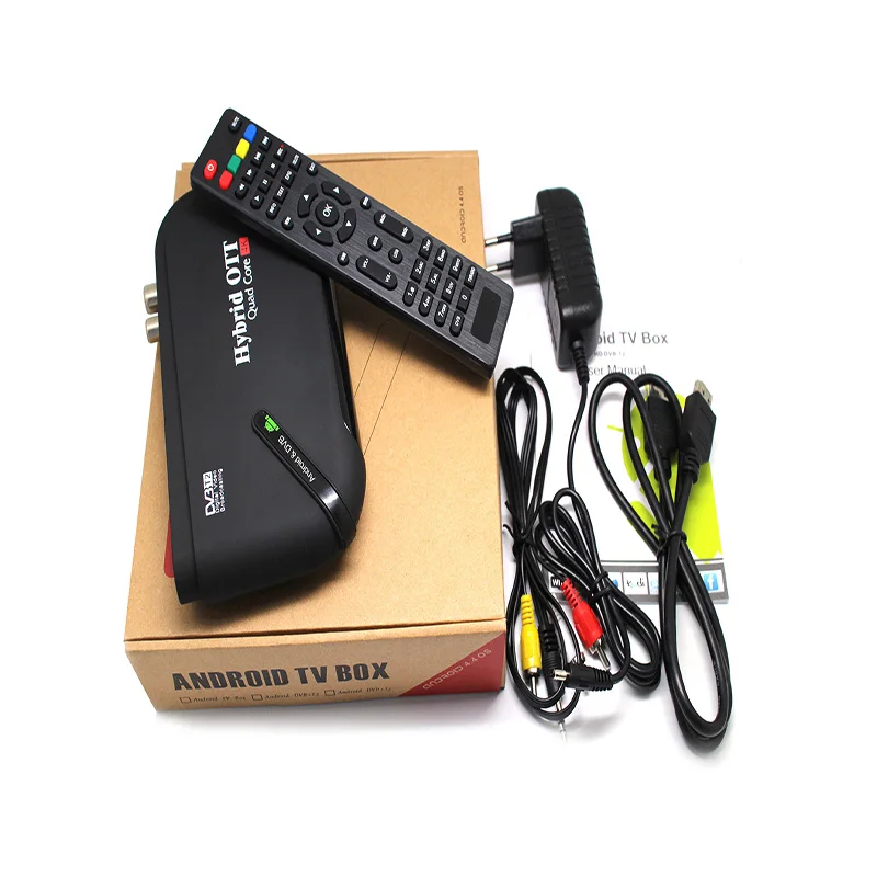 DVB T2 и Android два в одном ТВ приставка 7 1 Amlogic S905D Гб + 8 Смарт T2/T Отт телеприставка 4K