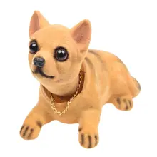 Авто автомобиль Чихуахуа кивая Bobblehead приборная панель декоративная собачка игрушка