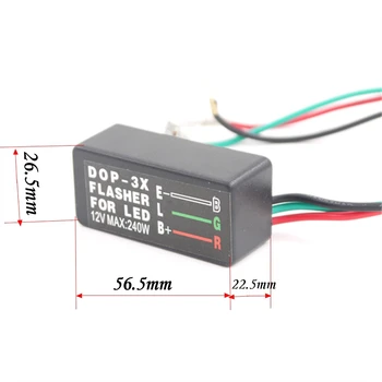 

Eonstime 12V 240W 3 Pin Flasher Relay Motorcycle Car LED Turn Signal Light New Universal