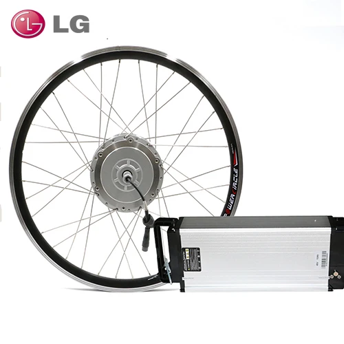 LG 48V14AH 350W 48 В Электрический Велосипед Набор Преобразования 250 Вт/350/500 Вт Мотор Эпицентра с Задней Стойке Батареи 10-20ah для 700c Велосипед Мотоциклов Аксессуары электровелосипед мотор колесо SAMSUNG - Цвет: LG 48V14AH 350W